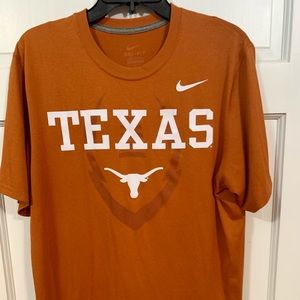 Nike UT Longhorn Football Dri-Fit Burnt Orange Short sleeve T-Shirt, Men’s Large